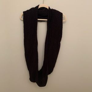 Black Knit Infinity Scarf